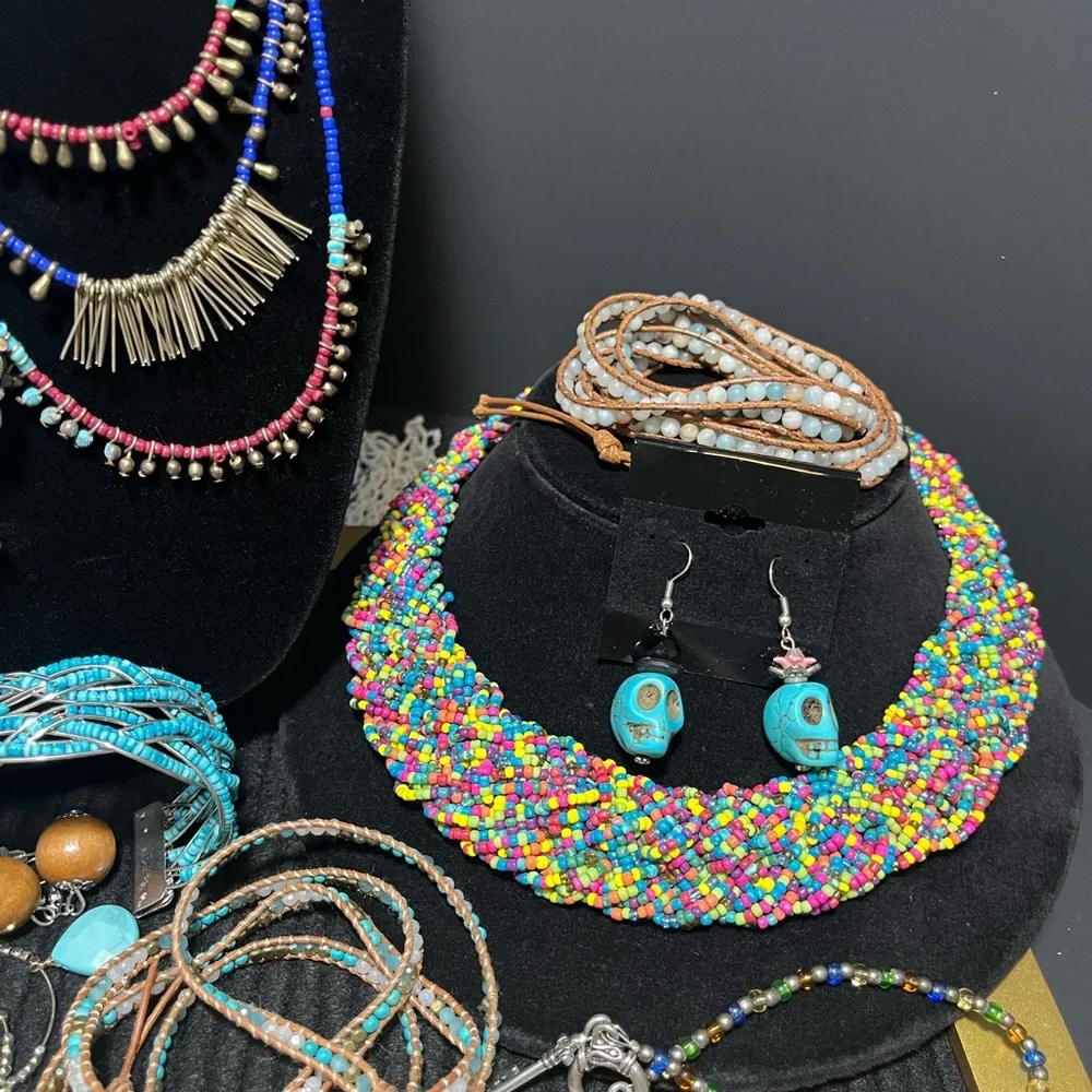 Turquoise and Silver Jewelry Lot - Picture 12 of 13